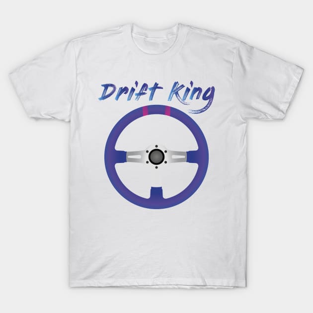 Drift King Purple T-Shirt by turboosted